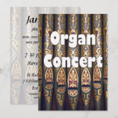 Invitation à un concert d'orgue - tuyaux (Devant / Derrière)