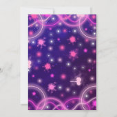 Invitation à un coup de pouce Neon Jump fête d'ann (Dos)