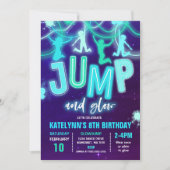 Invitation à un coup de pouce Neon Jump fête d'ann (Devant)