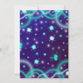 Invitation à un coup de pouce Neon Jump fête d'ann (Dos)