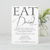 Invitation à un cours/démonstration de cuisine (Debout devant)