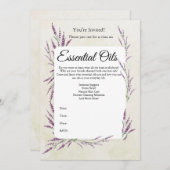 Invitation à un cours d'huile essentielle (Devant / Derrière)