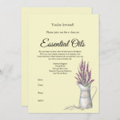 Invitation à un cours d'huile essentielle (Devant / Derrière)