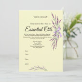 Invitation à un cours sur les huiles essentielles (Debout devant)