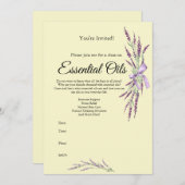 Invitation à un cours sur les huiles essentielles (Devant / Derrière)