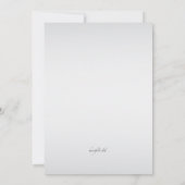 Invitation à un défilé de mode Vogue (Dos)