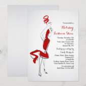 Invitation à un défilé de mode Vogue (Devant / Derrière)