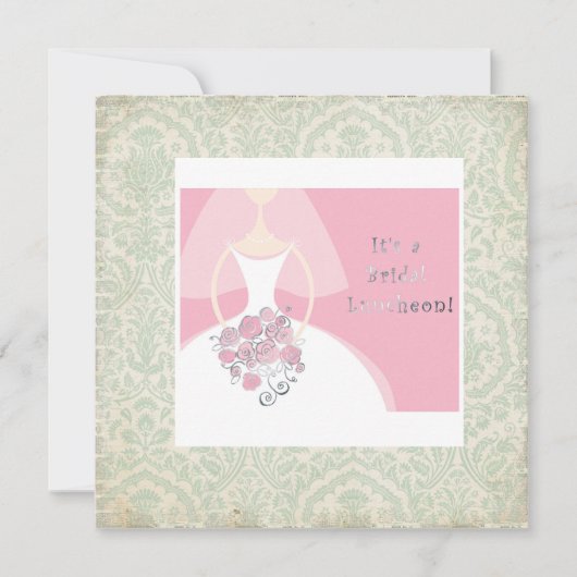 Invitation à un déjeuner nuptial si chic (Devant)