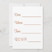 Invitation à un dîner (Dos)