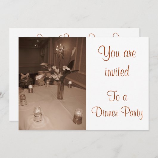 Invitation à un dîner (Devant / Derrière)