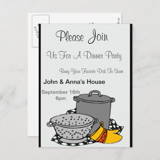 Invitation à un dîner (Devant / Derrière)