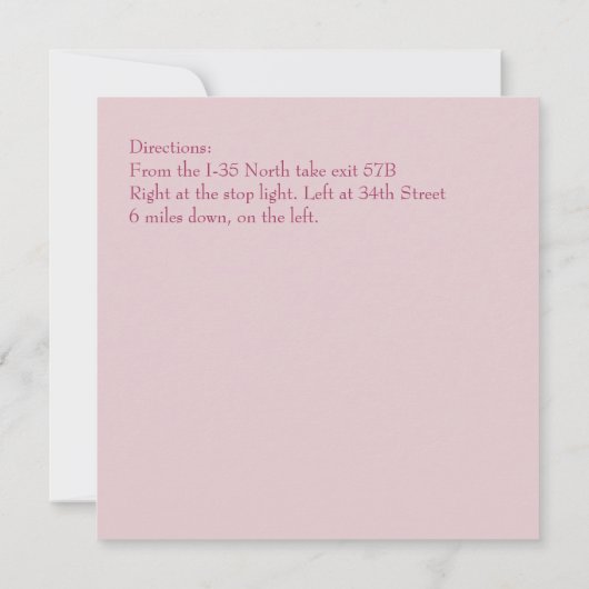 Invitation à un dîner classique (Dos)