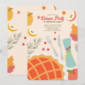 Invitation à un dîner d'automne (Devant / Derrière)