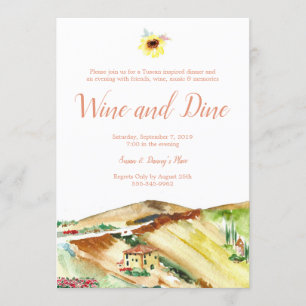 Invitation à un dîner de dégustation de vins de To