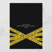 Invitation à un dîner de fête d'anniversaire avec  (Dos)