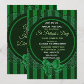 Invitation à un dîner de fête de la Saint-Patrick (Devant / Derrière)
