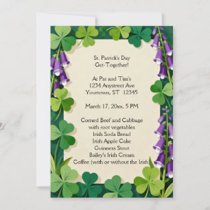Invitation à un dîner de la Saint-Patrick