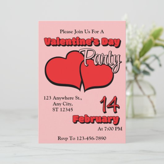 Invitation à un dîner de la Saint-Valentin (Debout devant)