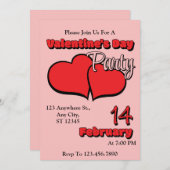 Invitation à un dîner de la Saint-Valentin (Devant / Derrière)