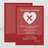 Invitation à un dîner de la Saint-Valentin (Devant / Derrière)