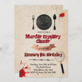 Invitation à un dîner de mystère de meurtre (Devant / Derrière)