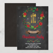 Invitation à un dîner de Noël (Devant / Derrière)