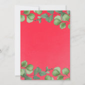 Invitation à un dîner de Noël, modèle éditable (Dos)