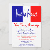 Invitation à un dîner de pays français - 14 juille (Dos)