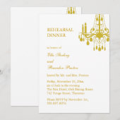 Invitation à un dîner de répétition dans une grand (Devant / Derrière)