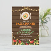Invitation à un dîner de spaghetti (Debout devant)
