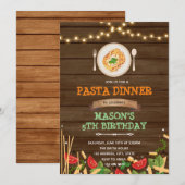 Invitation à un dîner de spaghetti (Devant / Derrière)