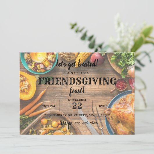 Invitation à un dîner de Thanksgiving (Debout devant)