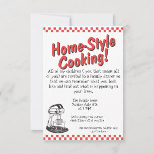 Invitation à un dîner en famille très nécessaire