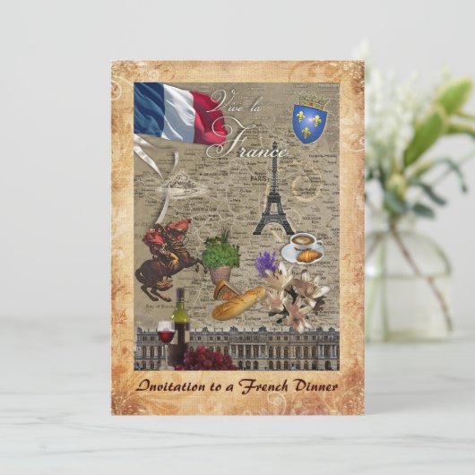 Invitation à un dîner français (Debout devant)