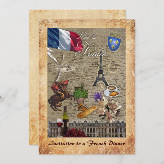 Invitation à un dîner français (Devant / Derrière)