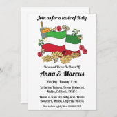 Invitation à un dîner italien moderne (Devant / Derrière)