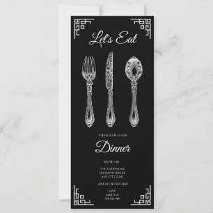 Invitation à un dîner noir
