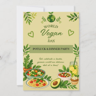 Invitation à un dîner Potluck pour la Journée Mond