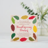 Invitation à un dîner traditionnel de thanksgiving (Debout devant)