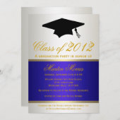 Invitation à un diplôme de marine et d'or (Devant / Derrière)