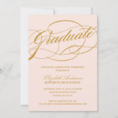 Invitation à un diplôme de script de calligraphie (Devant)