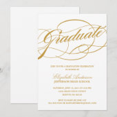 Invitation à un diplôme de script de calligraphie (Devant / Derrière)