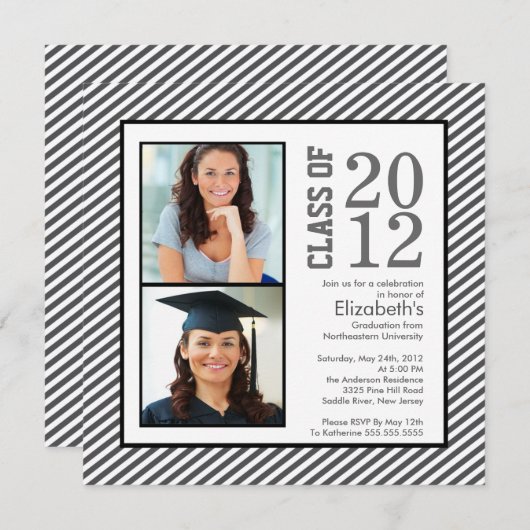 Invitation à un diplôme d'études supérieures en gr (Devant / Derrière)