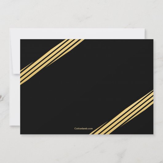 Invitation à un diplôme d'or (Dos)