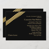 Invitation à un diplôme d'or (Devant / Derrière)