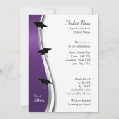 Invitation à un diplôme en musique violette et noi (Dos)