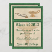 Invitation à un diplôme en sciences infirmières (Devant / Derrière)