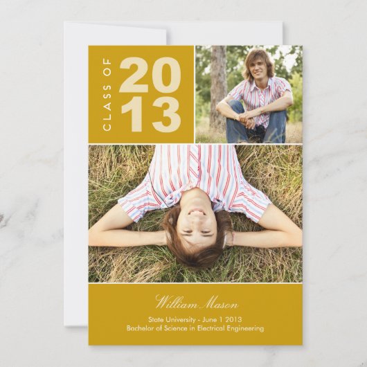 Invitation à un diplôme si fière (Devant)