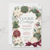 Invitation à un échange de biscuits de Noël (Devant)