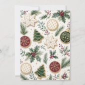 Invitation à un échange de biscuits de Noël (Dos)